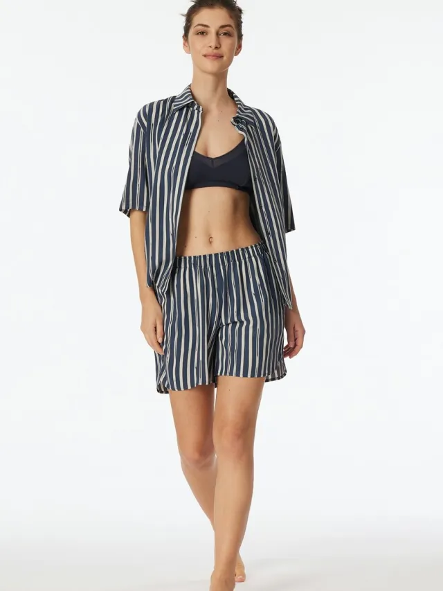 Schiesser geweven pyjama - Dames - Pyjamas grafiet