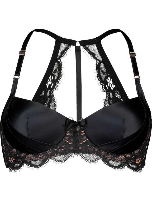 Hunkemöller Dames Lingerie Voorgevormde beugel bh Livia - Zwart