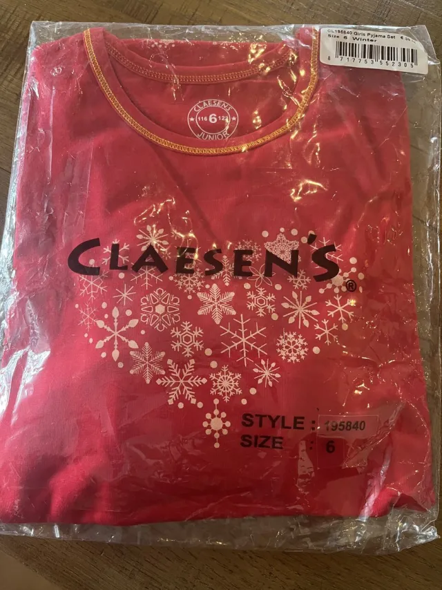 Claessens'Kids claesen's underwear sleepwear rood