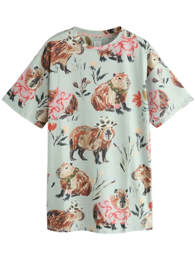 Next Dames - Nachtpon - Blauw Blue Capybara