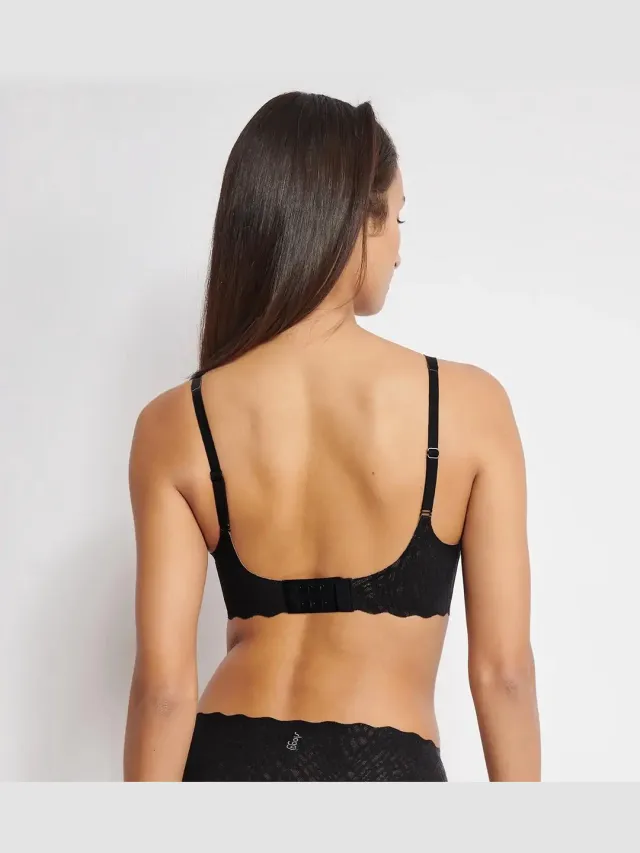Sloggi Zero feel Soft Bra Bliss - Naadloze BH top - Kanten bralette met brede bandjes Sloggi Zero feel Soft Bra Bliss - Naadloze BH top - Kanten bralette met brede bandjes - M