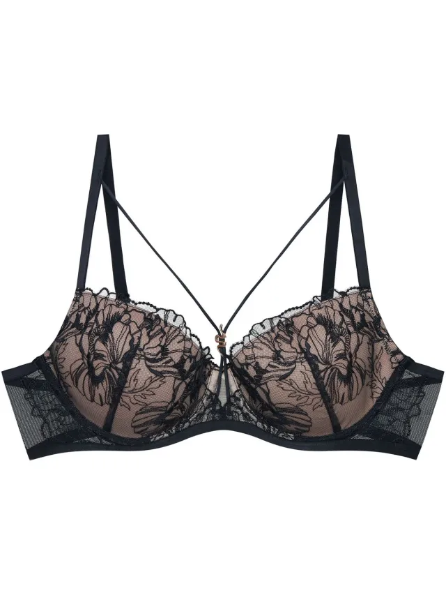 ESOTIQ Boa - Push-upbeha - Zwart - 65F - Uitneembare vulling