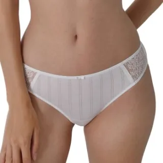 Sassa Natural Stripe Brief Zwart,Beige,Wit
