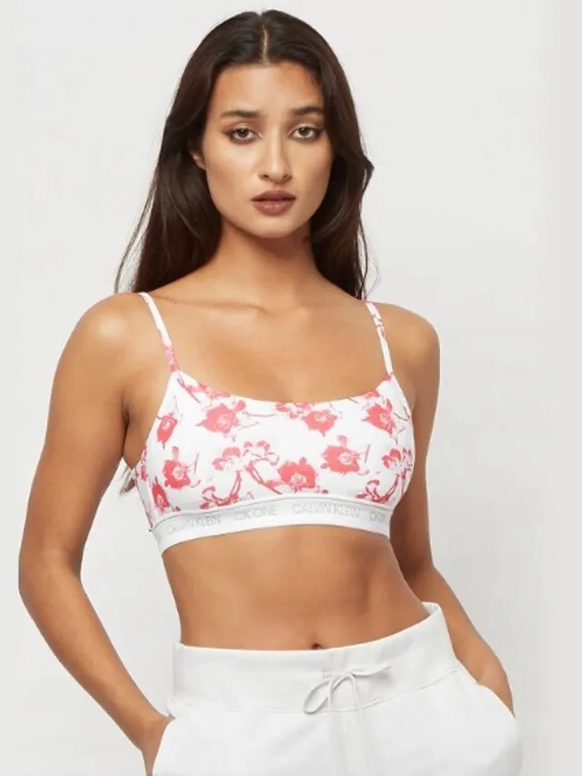 Calvin Klein S 2_1 Serie - Zachte Beha - Wit - Met Patroon