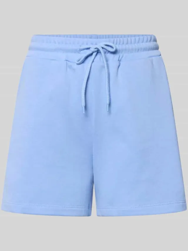 Pieces regular fit sweatshorts van katoenmix model 'CHILLI' blauw, foto 2