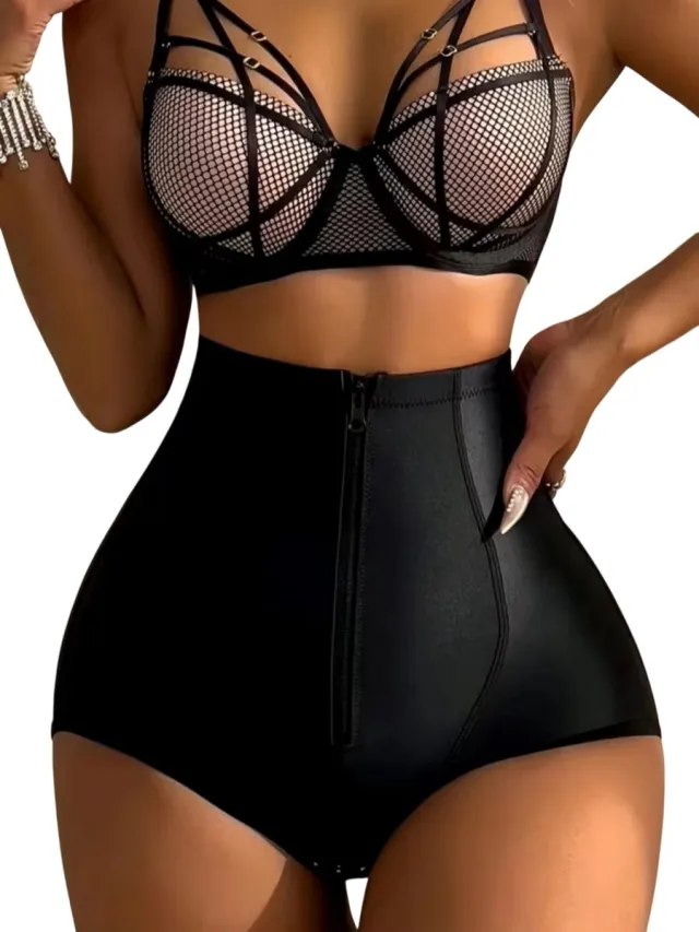 rimmo Shapewear Dames Hoge Taille – Bil Liftend Effect, Buik Corrigerend, Ademend & Versterkt Kruis - Zwart