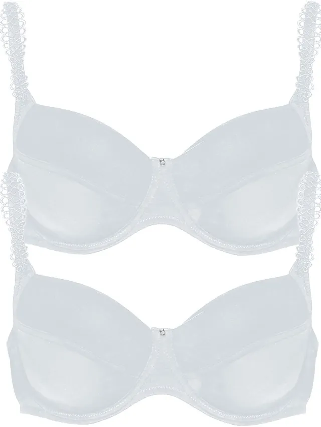 Viania 2-pack spacer beugelbeha Sally Wit Wit
