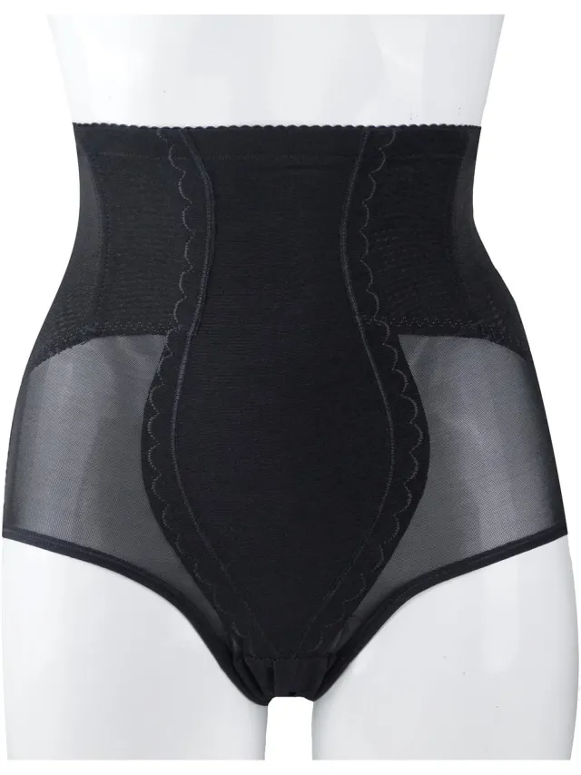 J&C Dames corrigerende slip Art.739 van J&C hoge taille Zwart - shapewear ondergoed