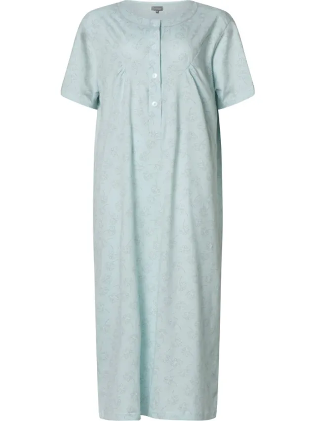 Cocodream Quality Cocodream - dames nachthemd 614624 - korte mouw - blauw