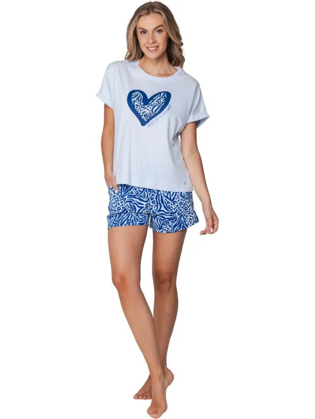Rebelle MyRebelle - Shortama - Blue Bay - Biologisch Katoen - Blauw