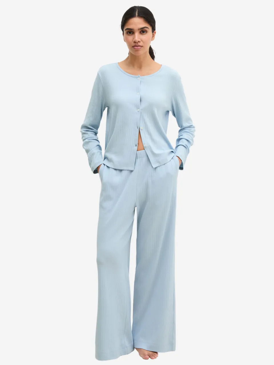 Marc O'Polo Vrouwen Pyjama broek Mix N Match Lichtblauw