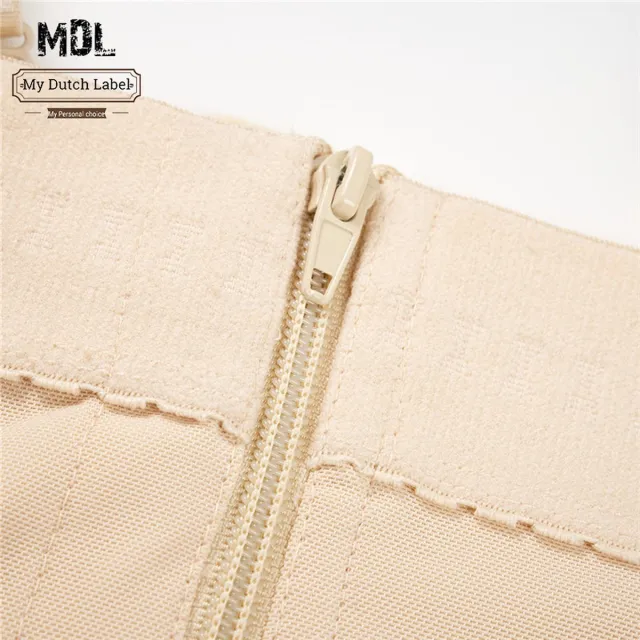 My Dutch Label Sterke Fajas Double control Shapewear – Geschikt voor liposuction Postoperatief Herstel & Body Shaper | Verstelbare Bandjes, Rits & 3 Hooks | Buik Platte, Billen Gelift & Comfortabele Compressie - slankere dijen - Kleur Zwart