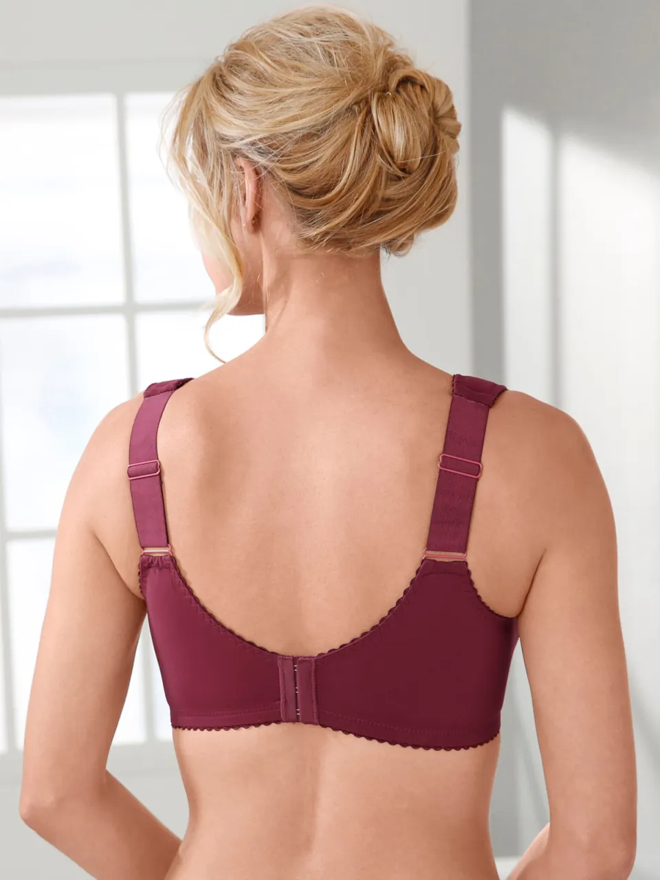 steunbeha zonder beugel wit set van 2 zwart + bordeaux