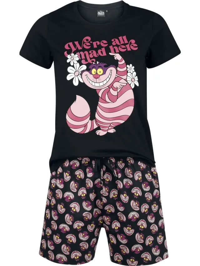 Alice in Wonderland Cheshire Cat - We're All Mad Here Pyjama meerkleurig Katoen multicolor