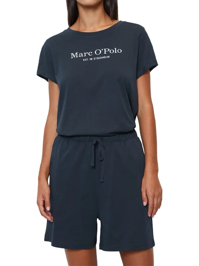 Marc O'Polo Dames pyjama Cotton dark navy