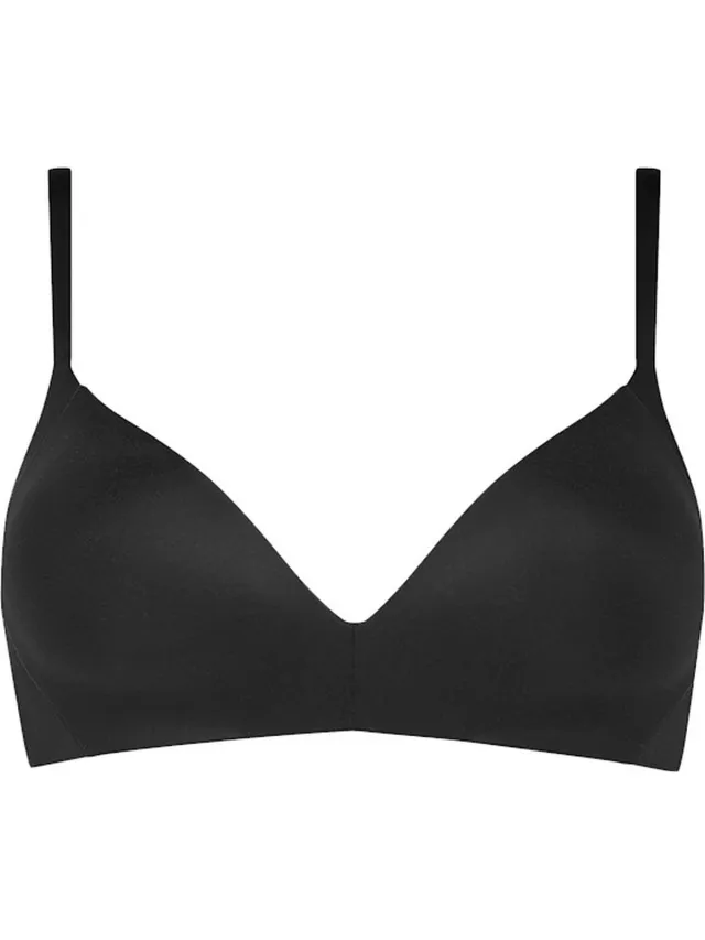 Triumph BH zonder beugel - Body Make-Up Soft Touch P EX - Comfort T-shirt bh - Naadloze cups - T - 90B - Zwart