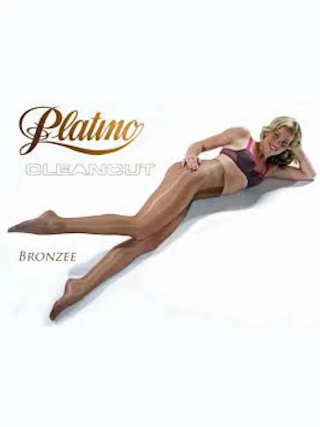 Platino cleancut glans panty maat 36/38 bronzee