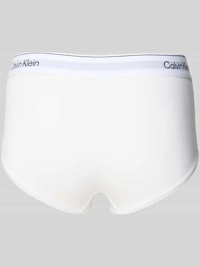 Calvin Klein Slips met logostitching, model 'Boyleg' wit, foto 2
