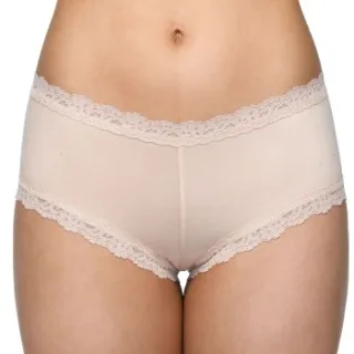 Hanky Panky Supima Cotton Boyshort beige Beige,Zwart,Wit