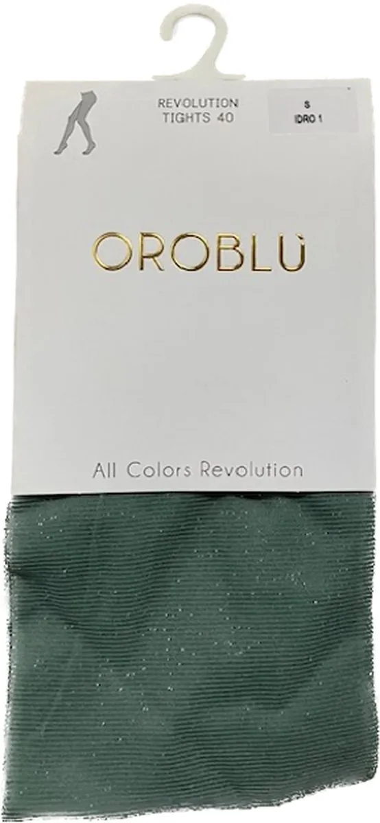 Oroblu 40 den revolution glitter panty maat S Idro1 Grijs/groen