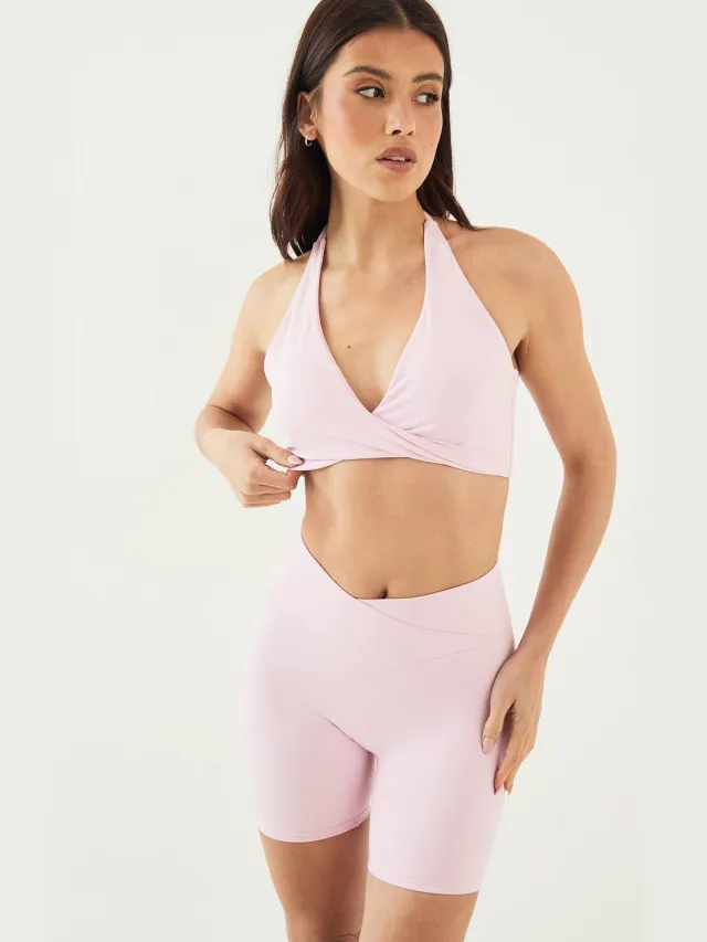 DSGN Studio Dames DSGN Studio Ultra Sculpt Twist Front Sport BH Baby Roze