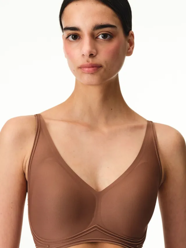 Penti Jersey Bralette Beha met Haak-en-Oog Sluiting Mokka