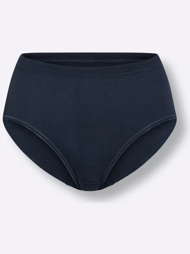 tailleslip marine 2x wit,1x marine,1x roze,1x mint