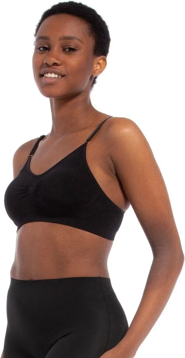 MAGIC Bodyfashion Comfort Bra with Spaghetti Straps Zwart Vrouwen Black