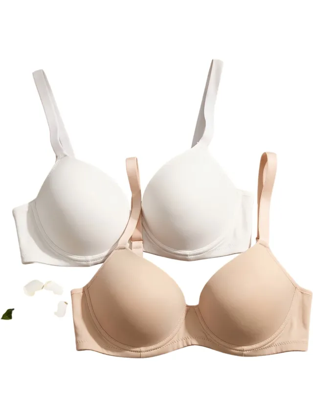 Currero BH Zonder Beugel - Strapless - Zonder Bandjes - Met Voorsluiting - Push-up Bh's - Comfort Beha - Comfortabel - Grote Sluiting - Wit - Cupmaat