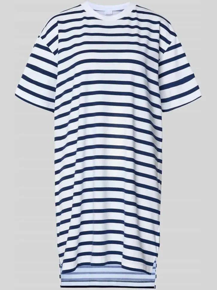 Mey Breezy Stripes nachthemd wit/donkerblauw, foto 2