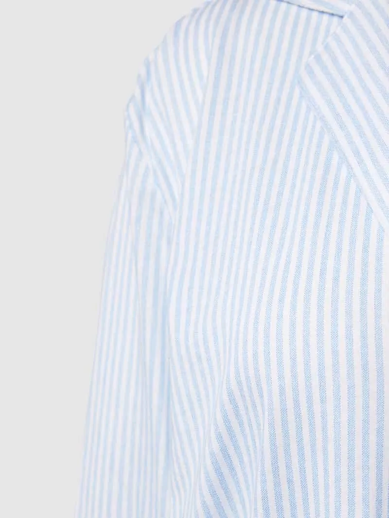 s.Oliver Loose fit pyjamabovendeel van mix van katoen en viscose blauw, foto 3