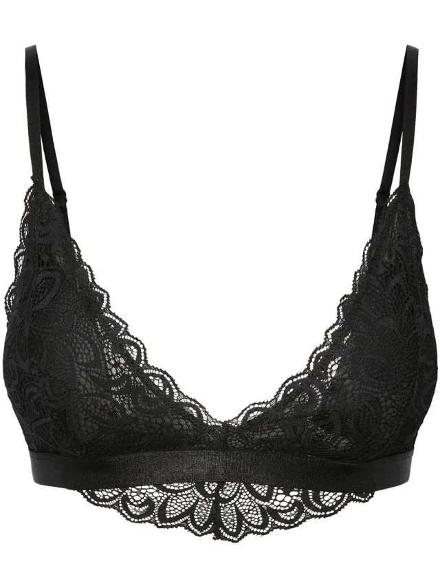 Pieces BH kant - Kanten bra Top - Mawi - XS - Zwart