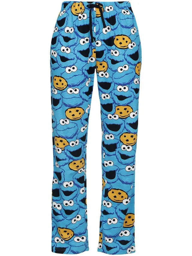 Sesame Street Krümelmonster - Face Pyjamabroek blauw Katoen