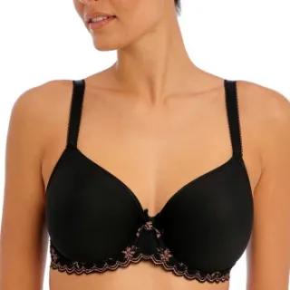 Freya Off Beat underwire moulded spacer bh zwart Zwart,Roze
