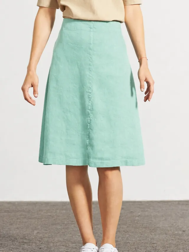 HempAge dames vegan Midirok Airy Saliegroen