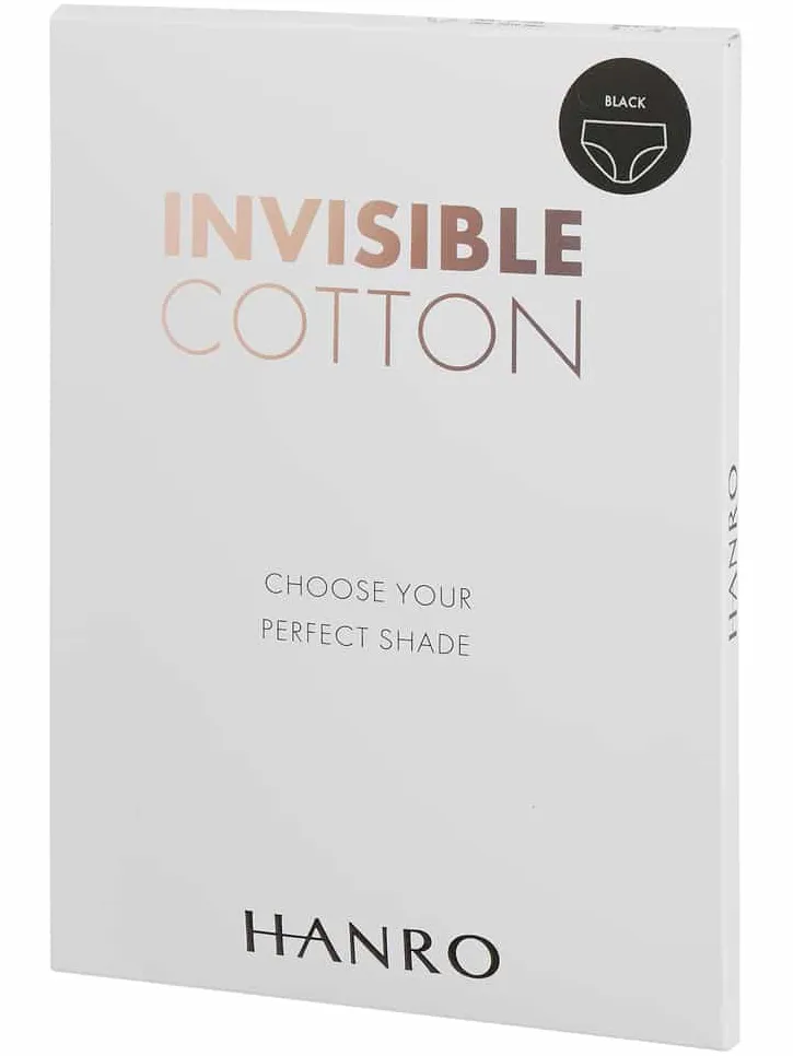 Hanro Onderbroek met stretch - naadloos, model 'Invisible Cotton' zwart, foto 2