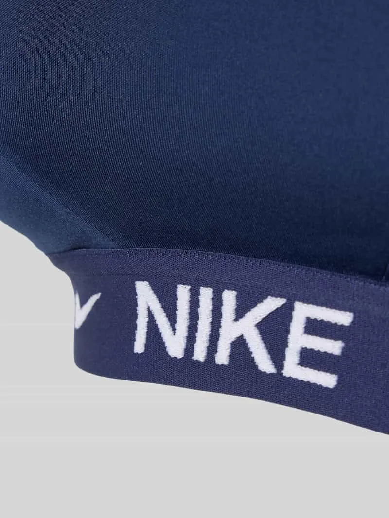 Nike slim fit sport-bh met logodetail model 'Indy' donkerblauw, foto 3