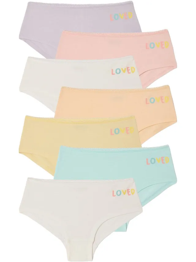 vertbaudet Set van 7 shorty's basics rozen