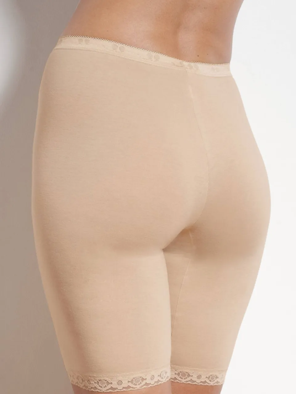 Sloggi Basic+ biker short met kant beige, foto 3