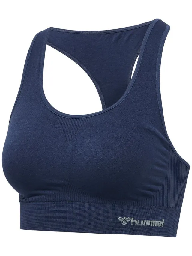 Hummel TIF Seamless sportbeha navy Blauw