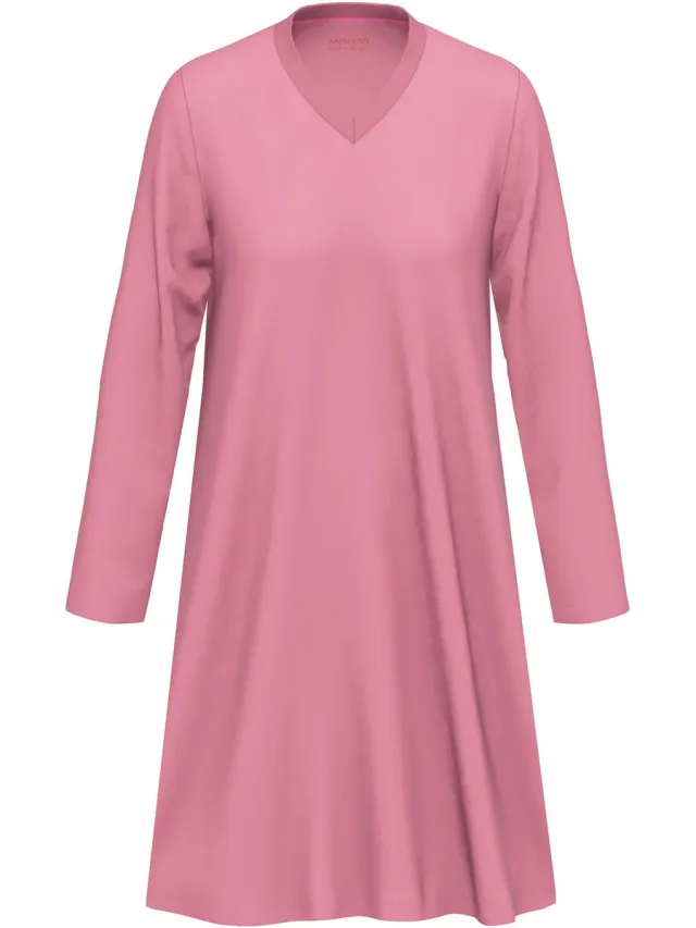 Ammann Dames nachthemd met lange mouwen Women Nightwear raspberry sorbet