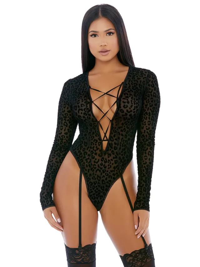 Forplay Feline - Verlangende Teddy met Lange Mouwen