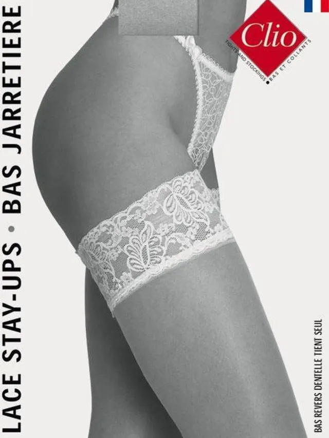 Clio Hold Ups - Hold Up Kousen - Kanten Boord - Sexy Chic - 15 Den. - T3 - Medium - Beige