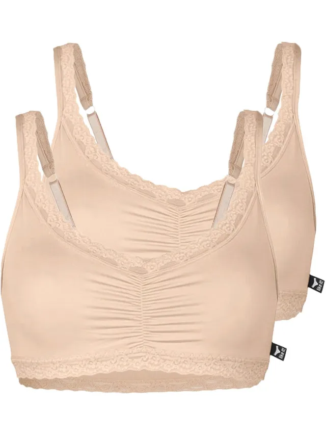 Like it! 2-pack soft bh Olivia Naakt