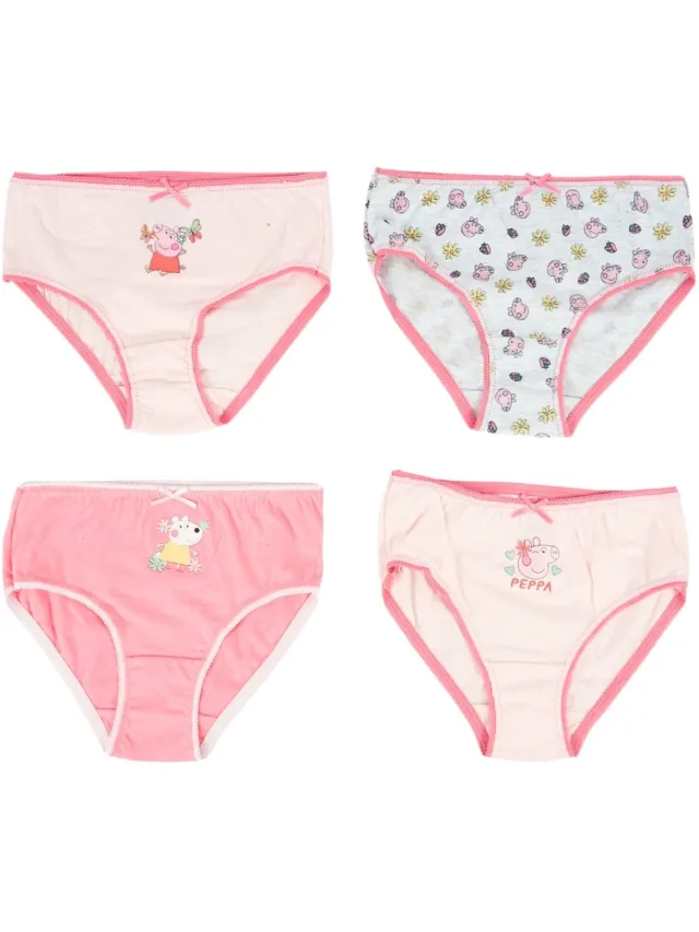 Peppa Pig onderbroeken - 4 Stuks Roze