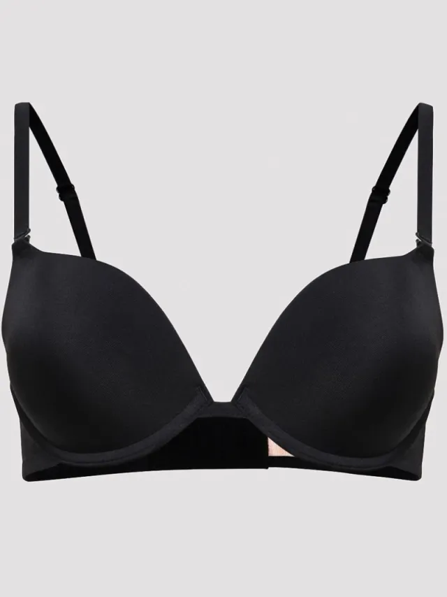 Penti Gevoerde Push-up BH met Verwijderbare Bandjes zwart, foto 2