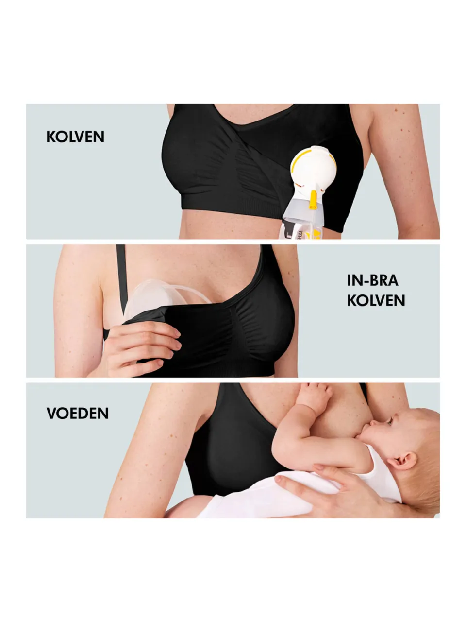 Medela 3-in-1 voedings- en kolfbh zwart, foto 3