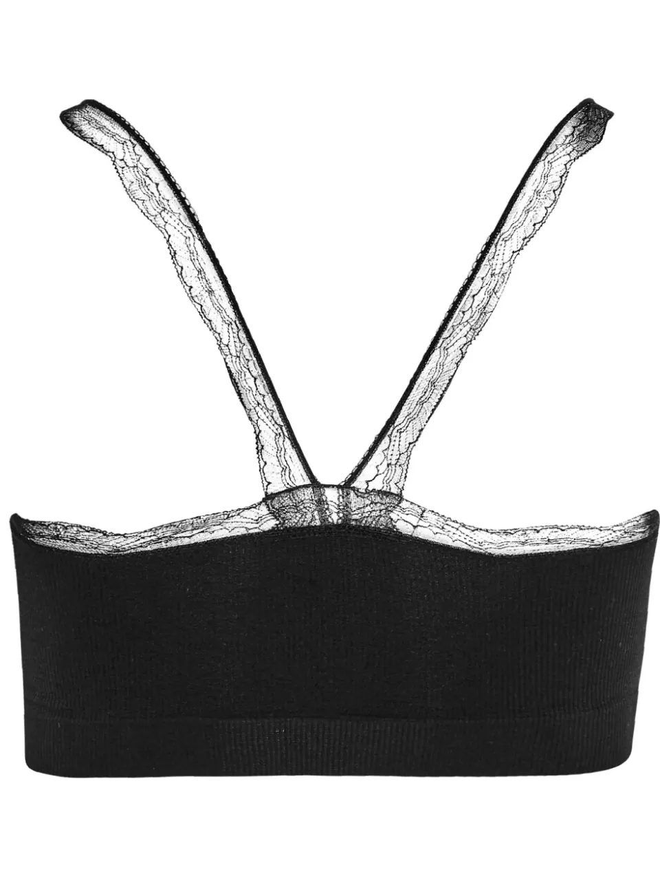 Yours Bralette Met Kanten Rand In Zwartsize 42-44, foto 4