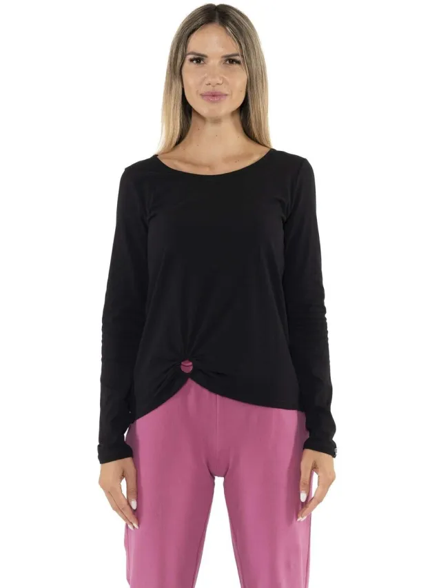 Leone 1947 Long Sleeves Black Ring pyjamaset zwart