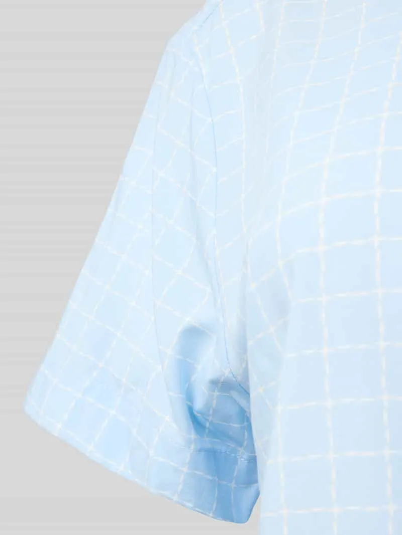 CCDK Copenhagen Pyjamabovendeel met borstzak, model 'Amalie' lichtblauw, foto 3